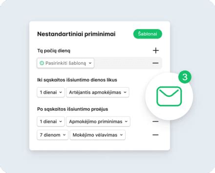 Automatiniai priminimai klientams