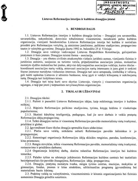 Teisiniai dokumentai ir reglamentai