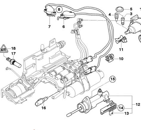 Stabdžių sistemos schema BMW E46