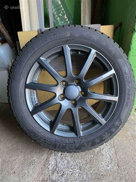 Įvairūs lengvojo lydinio ratlankiai R16 su 5x100 tvirtinimo taškų schema