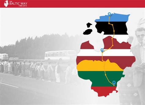 Žmonės, susikabinę rankomis - Baltijos kelias