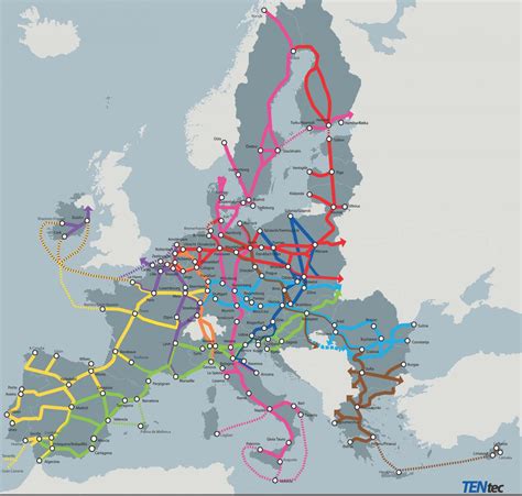 Europa transporto žemėlapis
