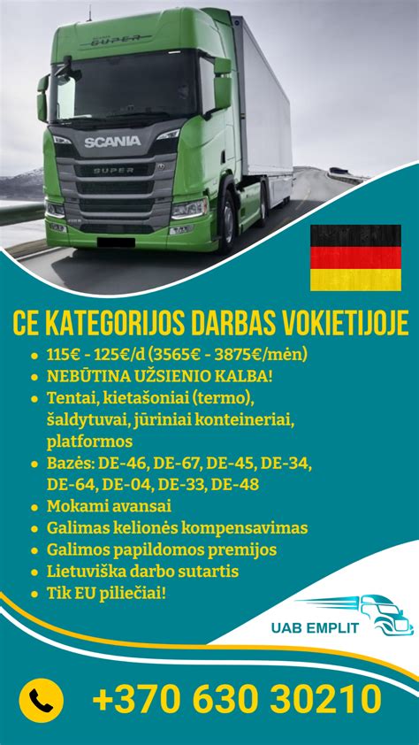 Darbo skelbimai Vokietijoje