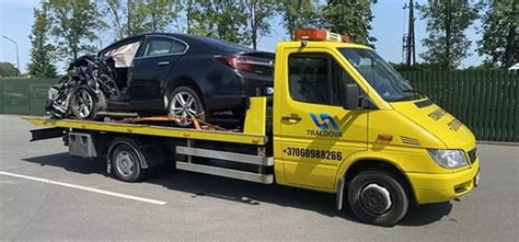 Transporto priemonės transportavimas po eismo įvykio