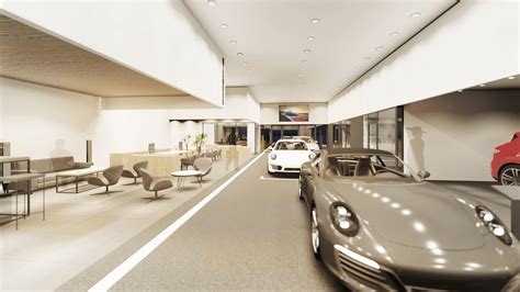 modernus automobilio salonas