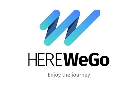 HERE WeGo programėlės sąsaja