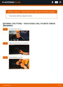 Schematinis Volvo termostato keitimo procesas