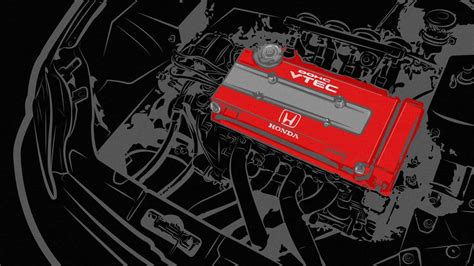 VTEC vožtuvų mechanizmo schema