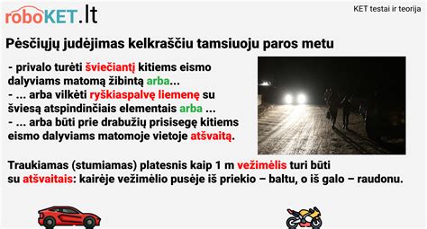 Pėstieji tamsiu paros metu su atšvaitais