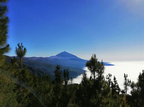 Vaizdas į Teidės ugnikalnį iš viršaus
