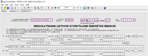 GPM312 deklaracijos forma