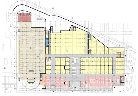 Scheminis SMM medicinos miestelio planas su pažymėtomis automobilių stovėjimo aikštelėmis
