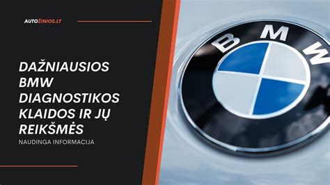 BMW diagnostikos kompiuteris su klaidos kodu