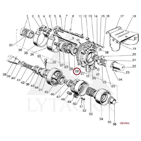 Traktoriaus darbinis velenas