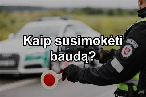 Kaip sumokėti baudą
