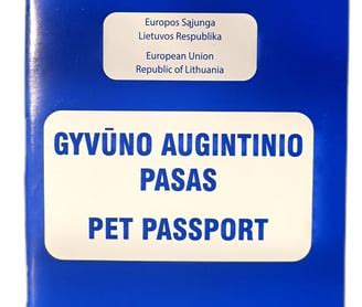 Gyvūno augintinio pasas