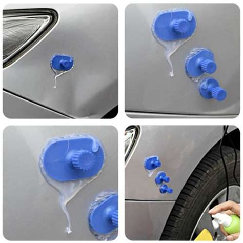 Schematinis automobilio dažymo defektų pavyzdžių rinkinys.