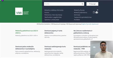 Asmuo tikrinantis informaciją apie baudas Mano VMI sistemoje