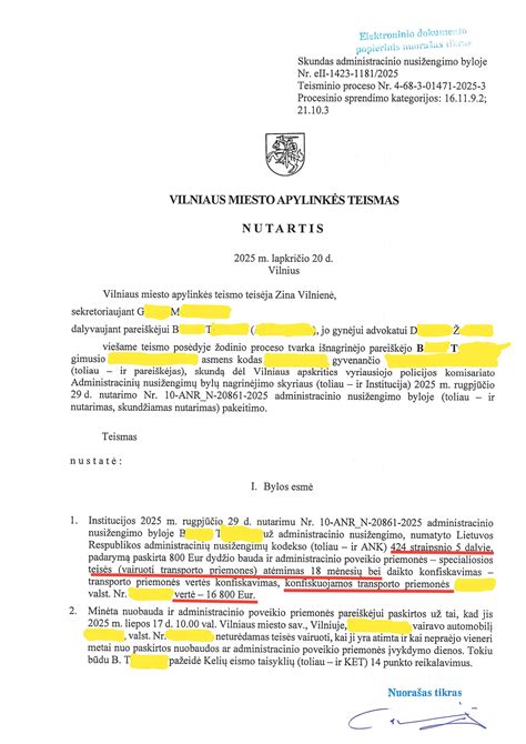 Transporto priemonės konfiskavimas ir teisių atėmimas