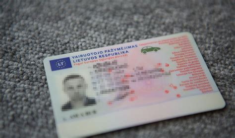 ES vairuotojo pažymėjimo formatas