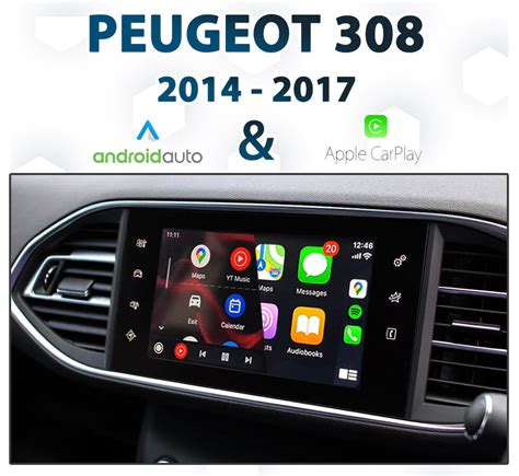 Peugeot 308 su įdiegtu Apple CarPlay moduliu