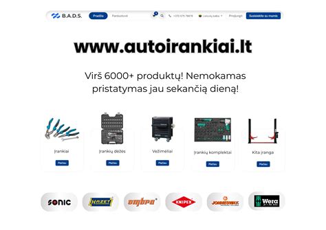 Automobilių serviso įranga ir darbai