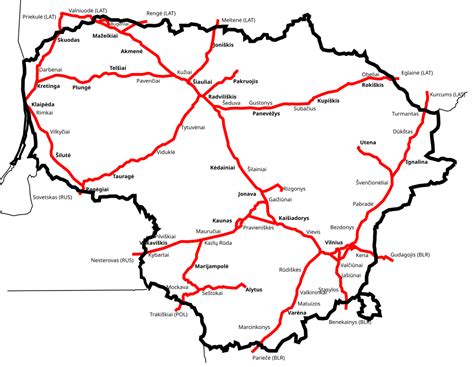 Lietuvos geležinkelių transporto koridoriai
