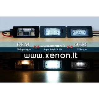 BMW E46 numerio apšvietimas su LED