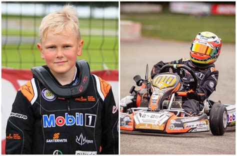 Vaikai su sportiniais kartingais trasoje