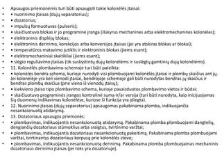 Kompresijos matavimo įrangos ir procedūros schema