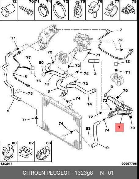 Citroen Berlingo generatoriaus diržo schema