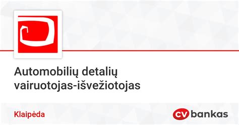 Automobilių detalių parduotuvė Klaipėdoje