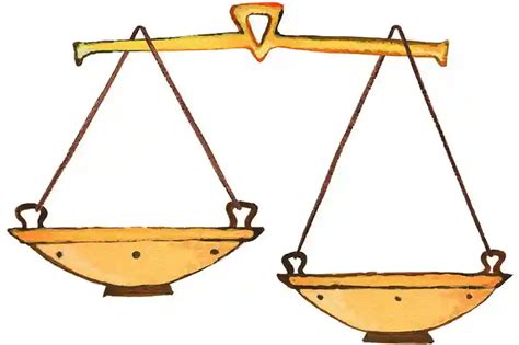 Simbolinė iliustracija: svarstyklių svarstyklių svarstyklės, simbolizuojančios teisingumą ir atsakomybę