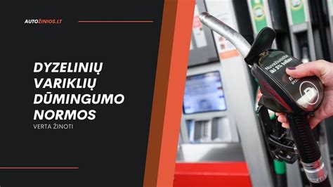 Lentelė: Dyzelinių automobilių dūmingumo normos pagal registracijos datą