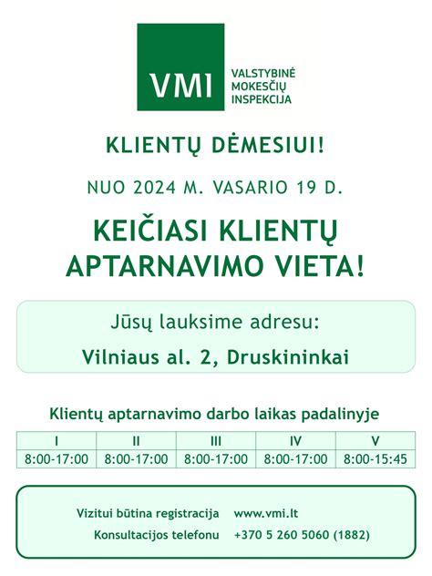 Žemėlapis, rodantis VMI klientų aptarnavimo skyrių lokacijas