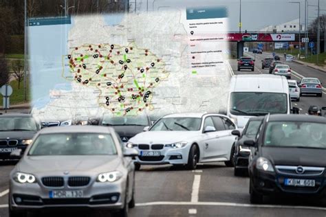 Infografika su greičio apribojimais skirtingose kelių dalyse