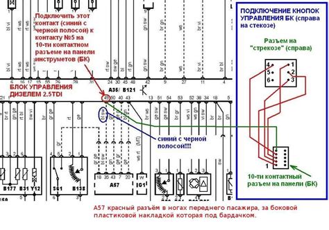 Audi A6 C4 saugiklių dėžutės schema su numeriais
