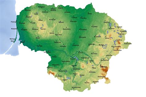 Žemėlapis su „Regitros“ egzaminų centrais