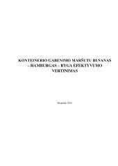 Konteinerio gabenimo schema