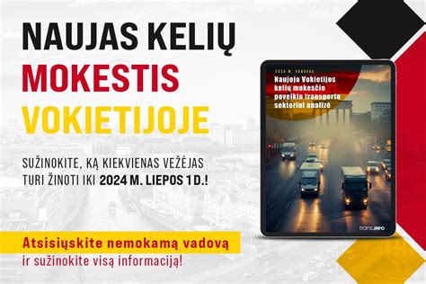 Vokietijos kelių mokesčių lentelė