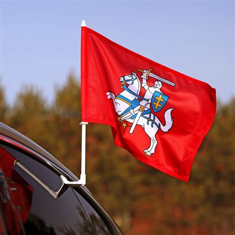 Automobilio lango vėliavėlė su logotipu