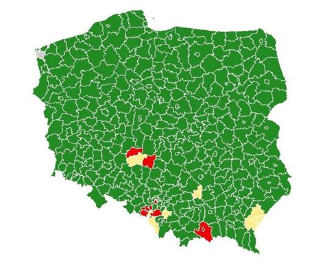Lenkijos žemėlapis su pažymėtomis elektromobilių įkrovimo stotelėmis