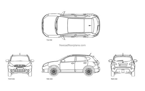 Nissan Qashqai variklių pasirinkimo schematinis vaizdas