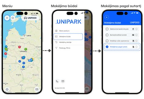 UNIPARK programėlės naudojimo instrukcija