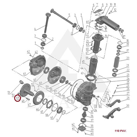 Scheminė Nissan Patrol priekinio tilto jungties schema