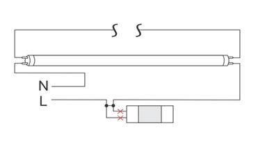 LED dienos žibintų montavimo schema