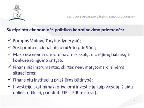 ES ekonominės politikos koordinavimo schema
