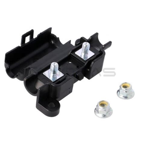 MRBF saugiklio laikiklis sumontuotas ant akumuliatoriaus