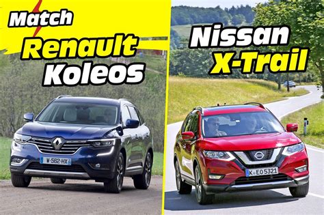 Renault Koleos ir Nissan X-Trail palyginimas