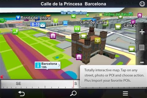 Sygic navigacijos sąsaja su 3D pastatais